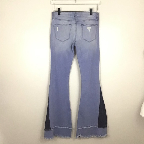 Artisan de Luxe Distress Frayed Flare Bell Bottom FIRM ON PRICE - Picture 2 of 8